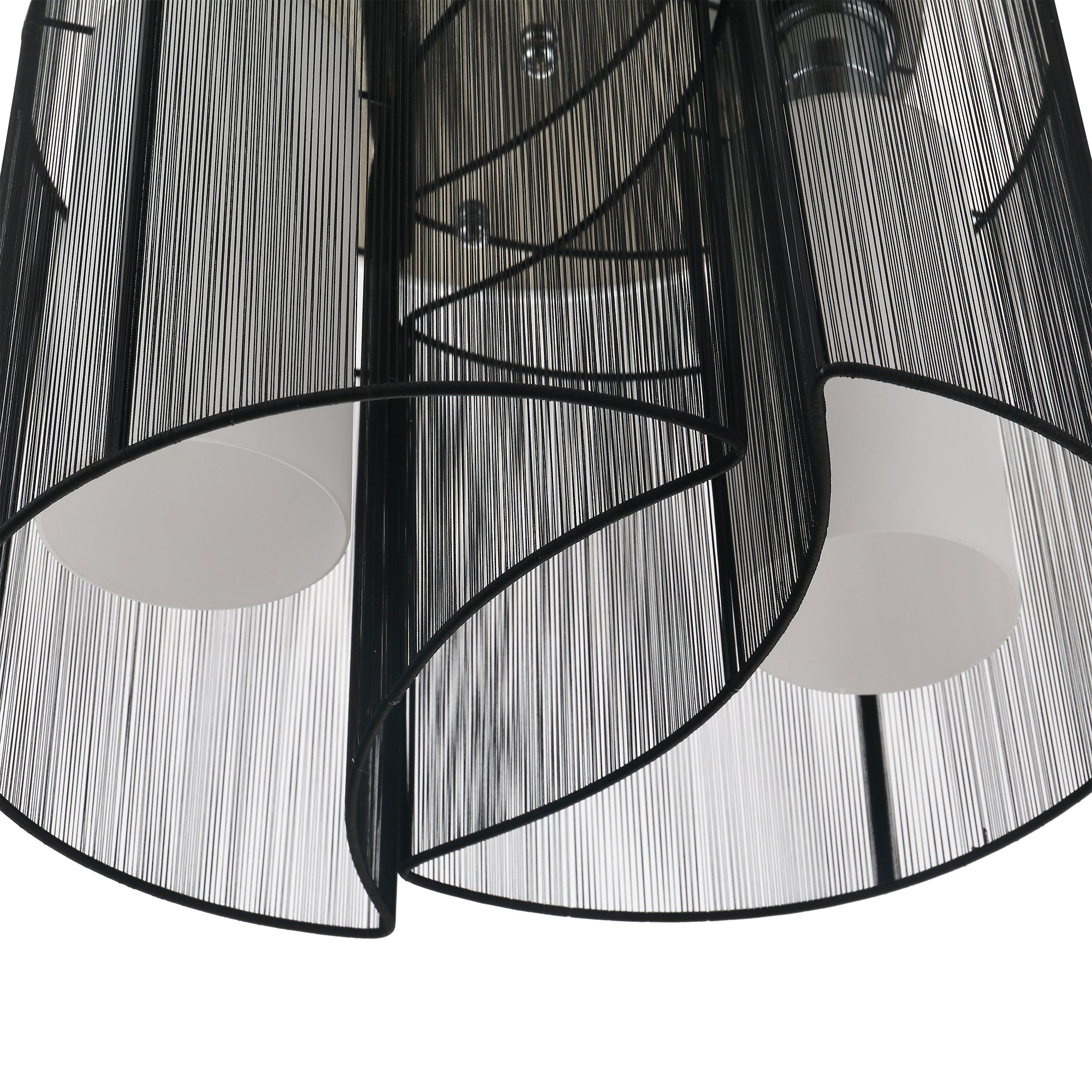 HOMCOM Deckenlampe Deckenleuchte 2-Flammig E27 Badlampe Modern Küchenlampe Lampe für Schlafzimmer, Badezimmer, Küche, Wohnzimmer Weiß Ø47,5 x 33 cm (Ohne Glühbirnen)