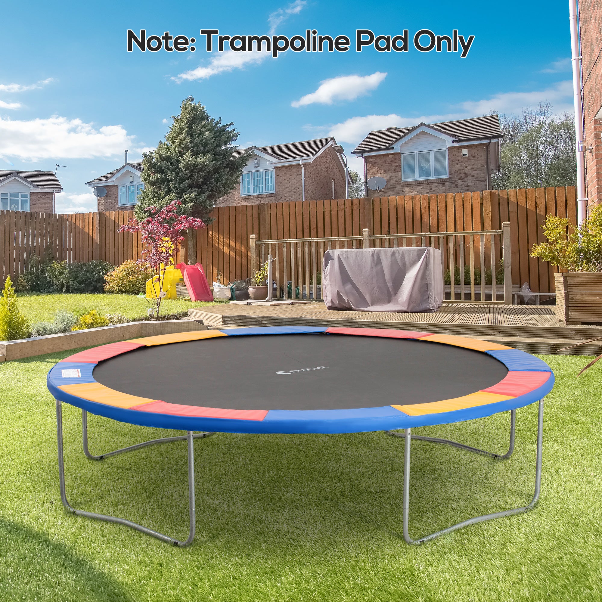 HOMCOM Trampoline Accessory Set Edge Cover Safety Net