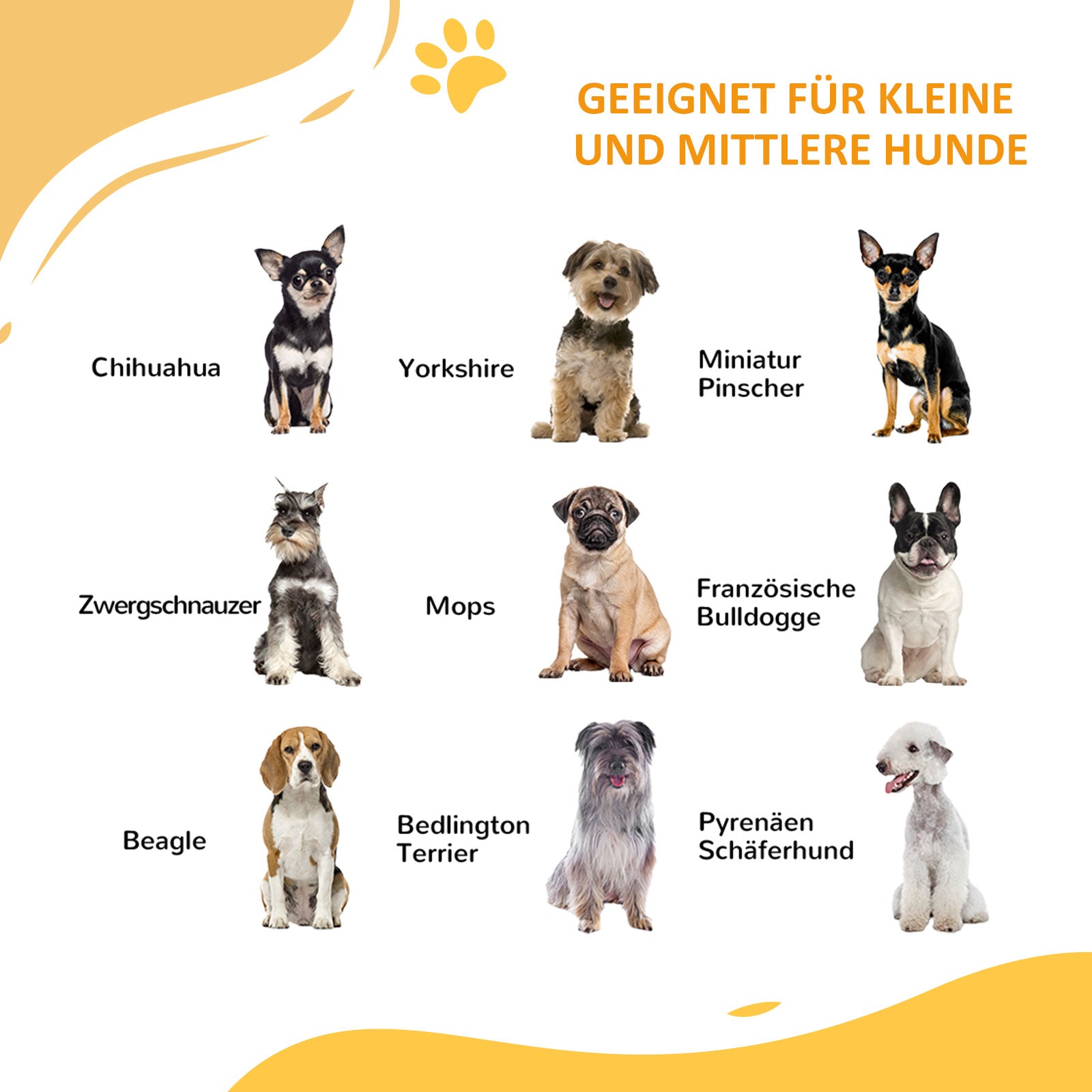 PawHut Türschutzgitter Treppenschutzgitter Absperrgitter Hundegitter, 100 cm x 4 cm x 76 cm, Weiß