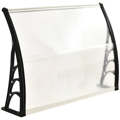 Outsunny Vordach Haustür Überdachung UV-beständig Polycarbonat