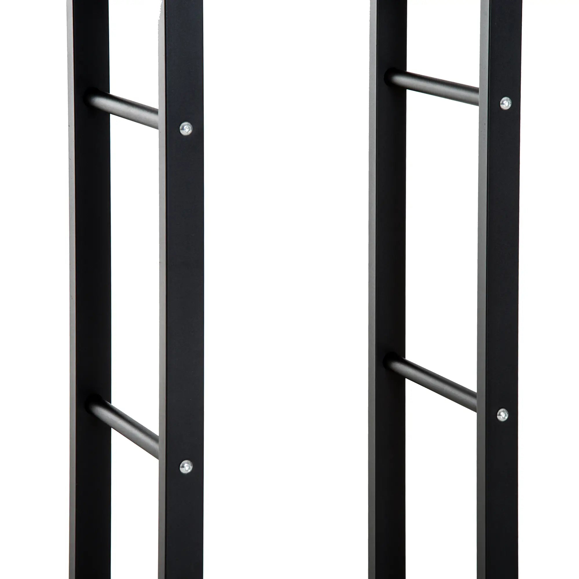 HOMCOM Kaminholzregal Metall 60 x 25 x 100 cm Brennholzregal Stapelhilfe Stahlrahmen bis 100kg Kaminholzunterstand Outdoor Holzregal Feuerholzregal für Garten Terrasse Außen Schwarz