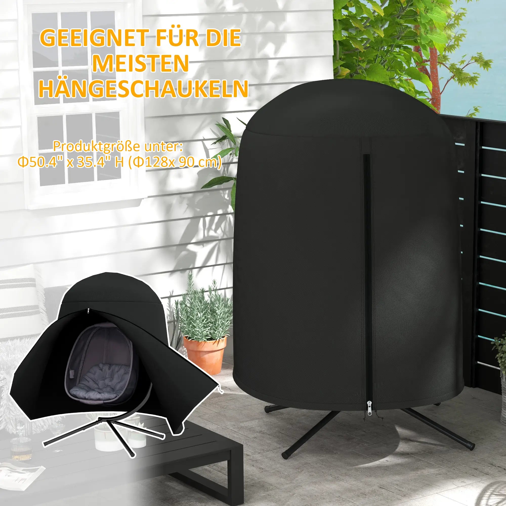 Wasserdichte Schutzhülle für Hängesessel Ø128x190?cm