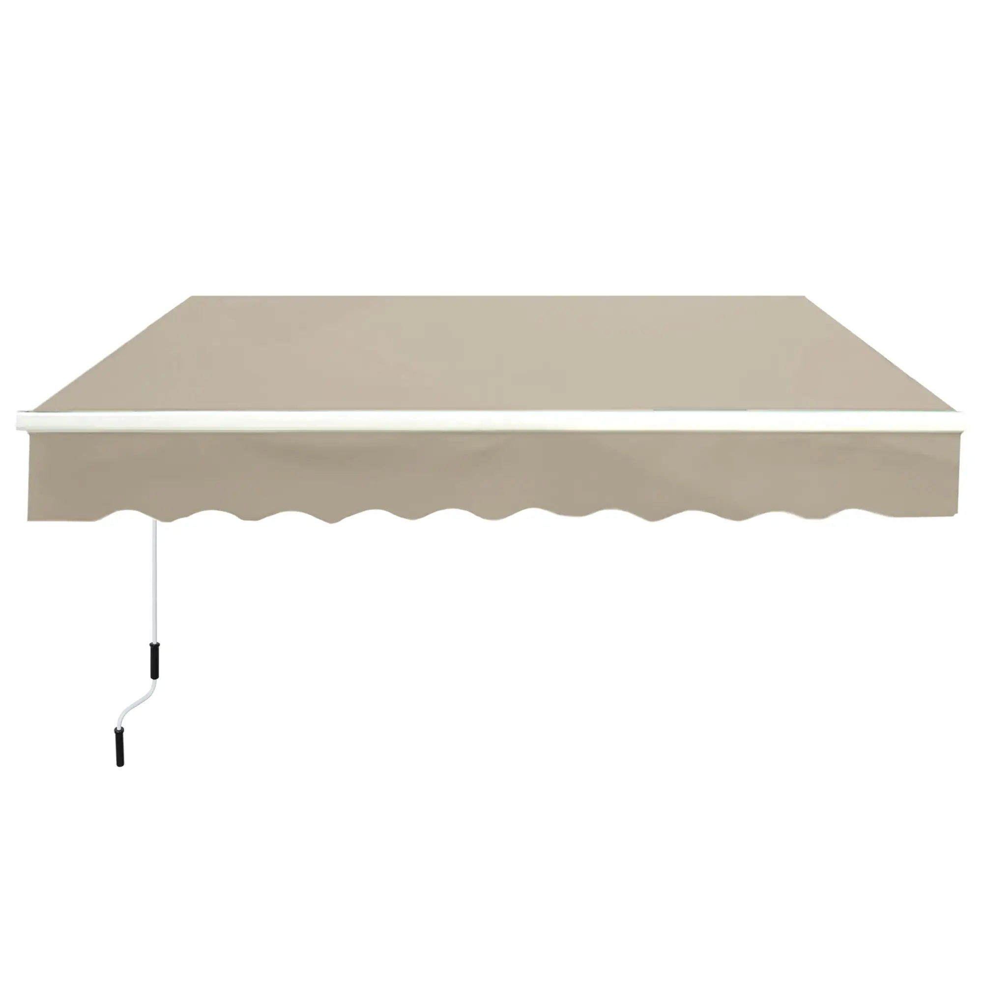 Outsunny Gelenkarmmarkise Sonnenschutz Handkurbel Aluminium