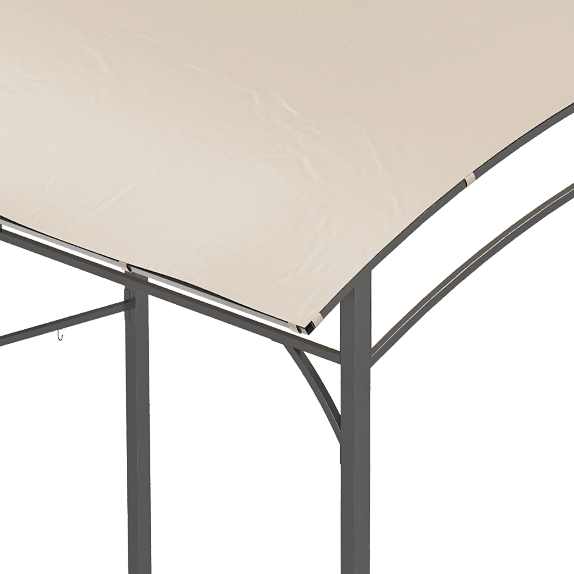 Outsunny Grillpavillon Gartenpavillon feuerfestes Dach Haken Outdoor