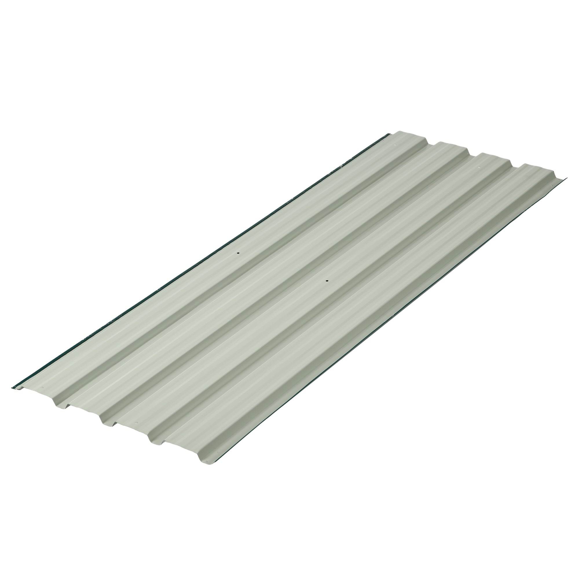 Outsunny 12 Stück Trapezblech 129x45cm 7m² Verzinkt Dachblech 0,25 mm Wetterfest Profilblech Grün