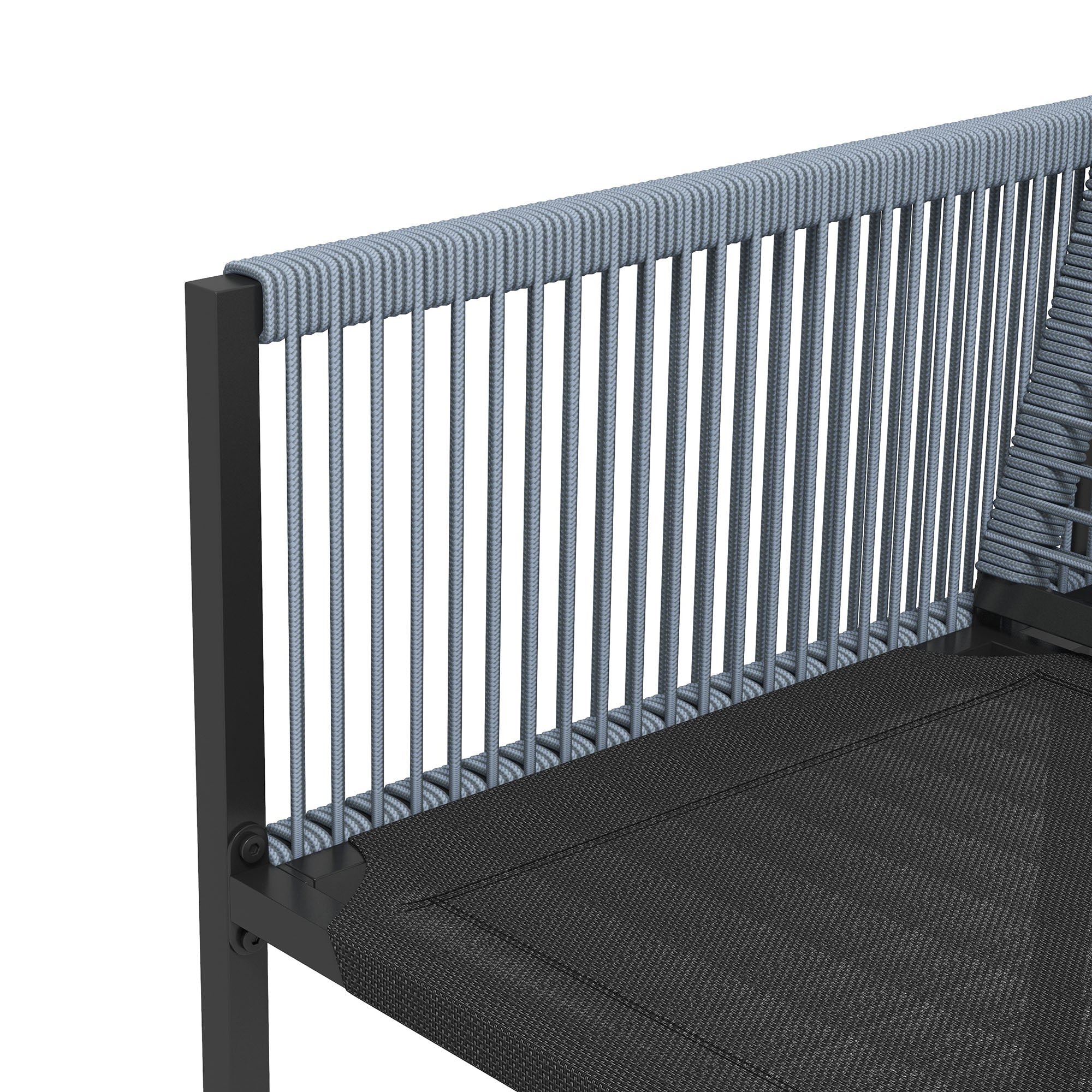 Outsunny 5-teiliges Gartenmöbel-Set, Gartensitzgruppe, Outdoor-Essgruppe, wetterbeständig, 1 Tisch, 4 Stühle, Grau