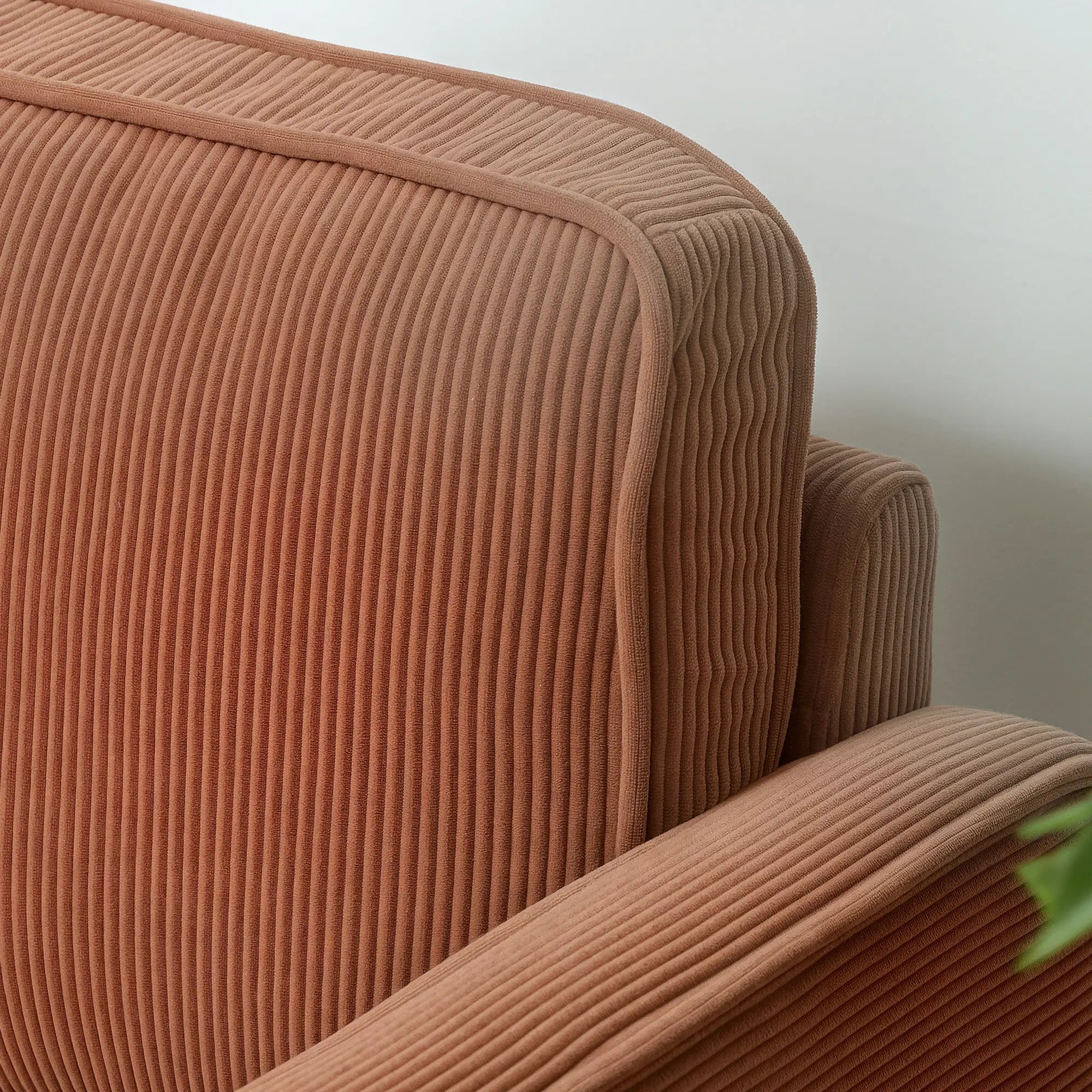 HOMCOM Zweisitzer-Sofa mit Stauraum und soliden Holzbeinen, für Wohnzimmer, Schlafzimmer, 117 x 63 x 79 cm, Orange