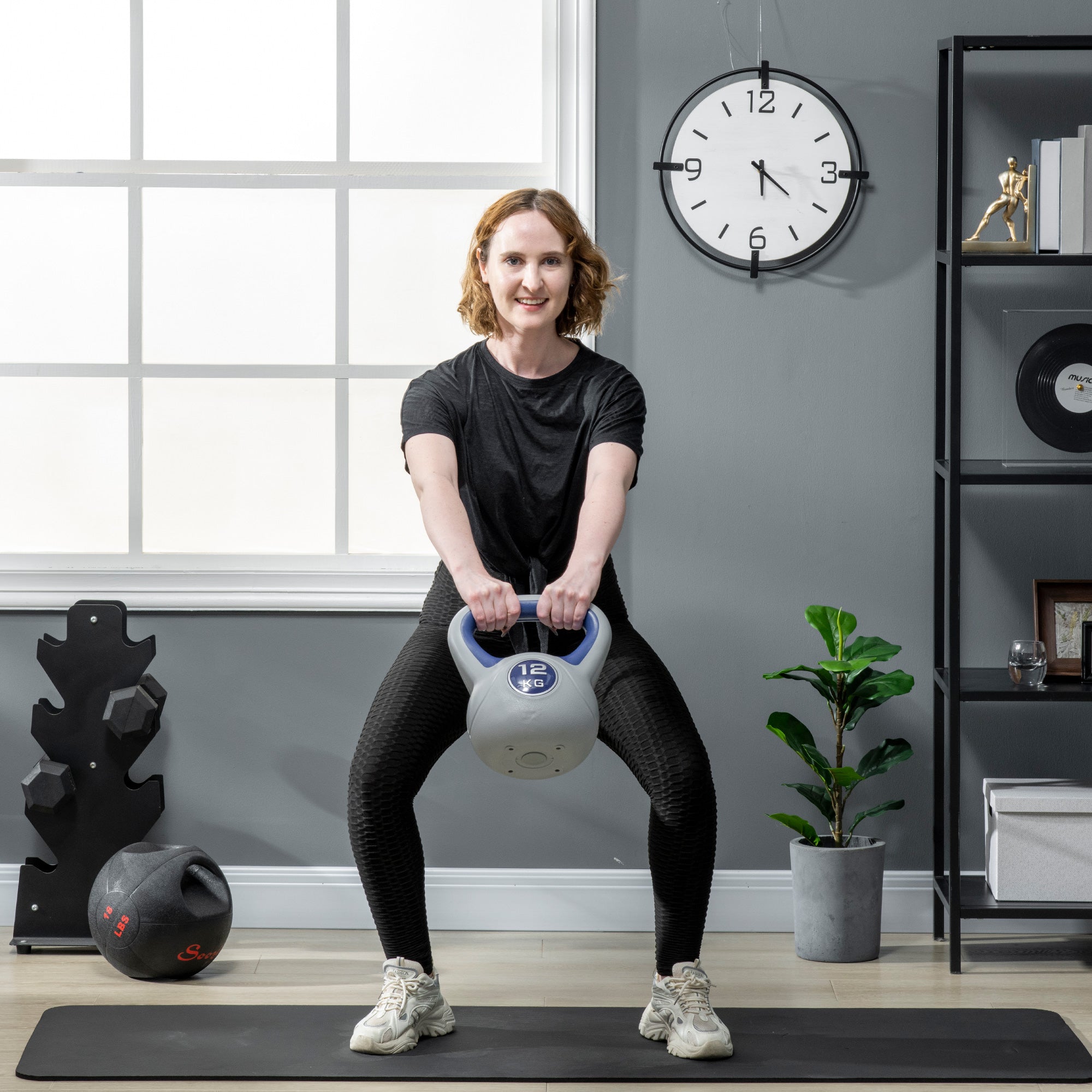 SPORTNOW Kugelhantel Kettlebell effektives Training bodenschonend