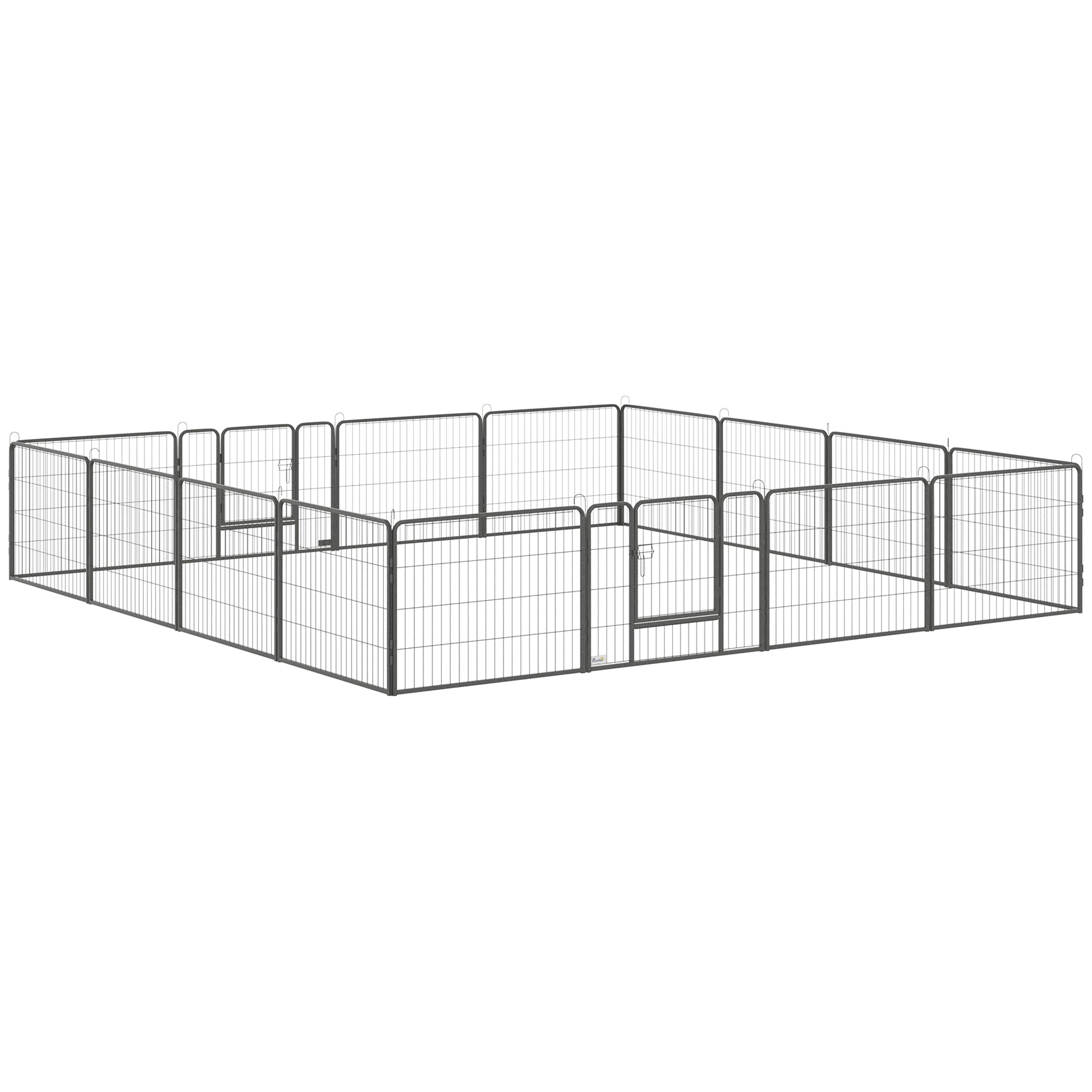 PawHut Hundekäfig Laufstall formbar teilbar Indoor Outdoor