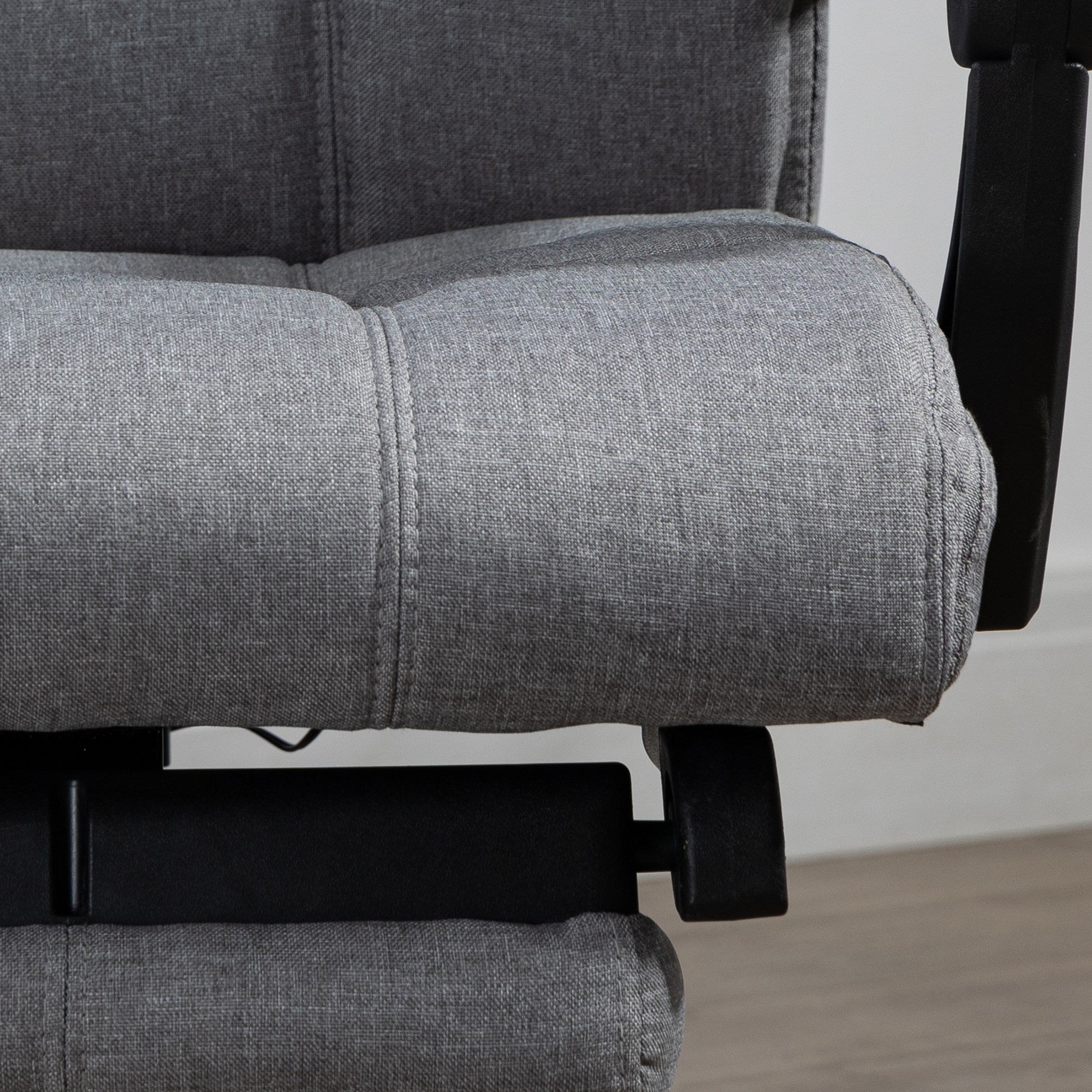 Vinsetto Bürostuhl mit Massagefunktion, ergonomisch, 66x76x112-120cm, Grau