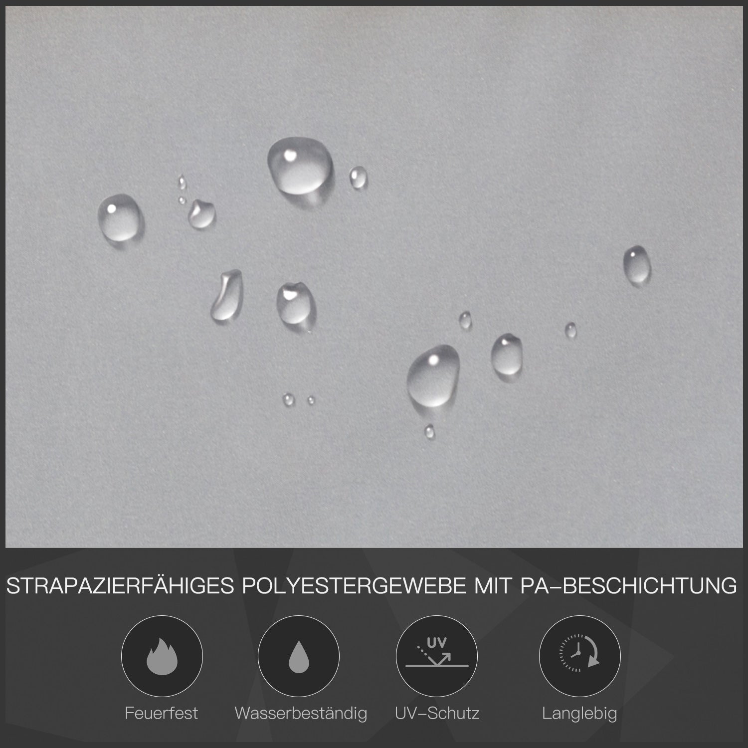 Outsunny Grillpavillon mit Flammschutzdach, BBQ-Pavillon mit 2 Ablagen, Polyester, Schwarz, 218 x 138 x 216 cm