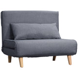 HOMCOM Relaxsessel mit Bettfunktion, für 1 Person, Modern-Design, bis 350 kg, 94x78x80cm, Schwarz, 94 cm x 78 cm x 80 cm