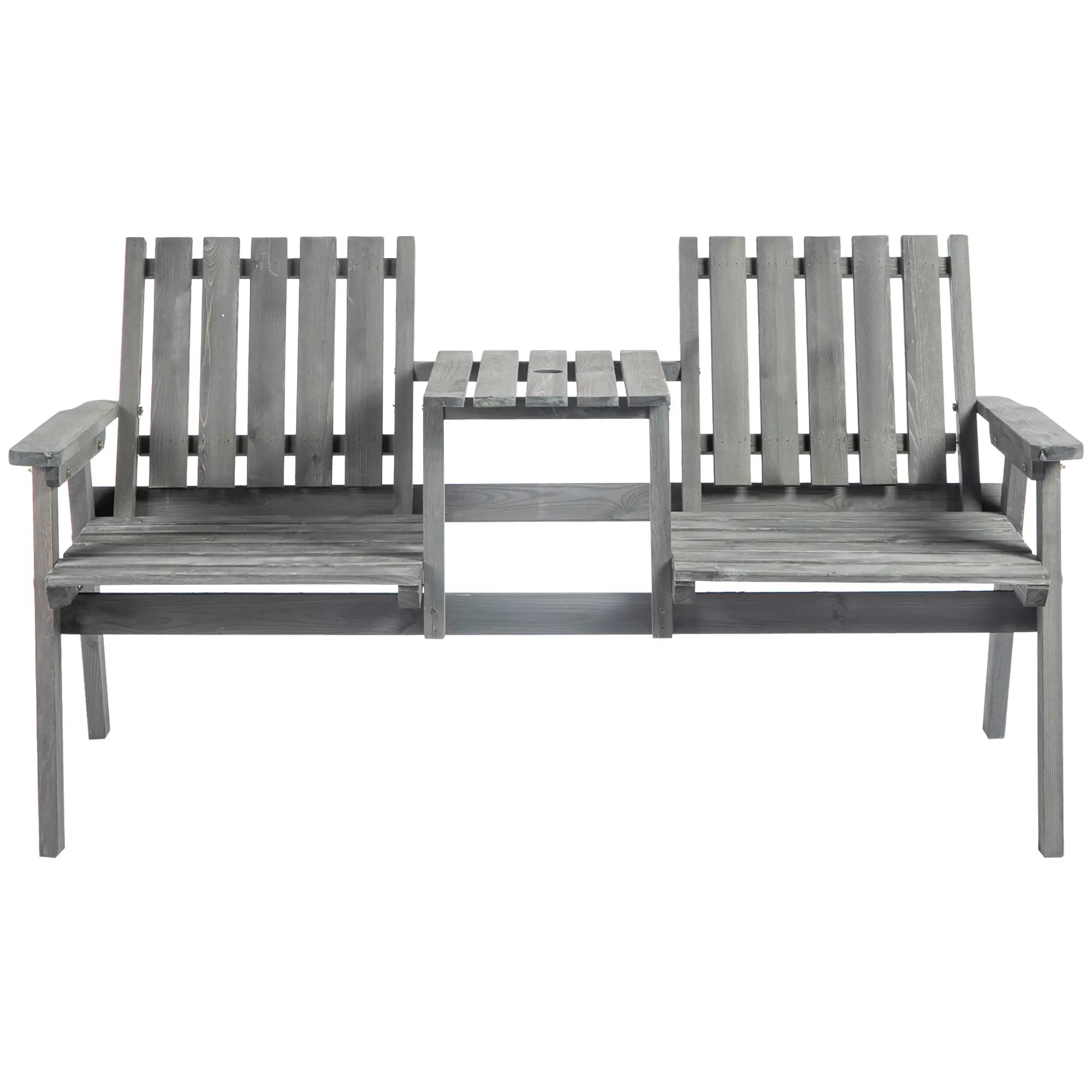 Banc de jardin Outsunny avec table et sièges