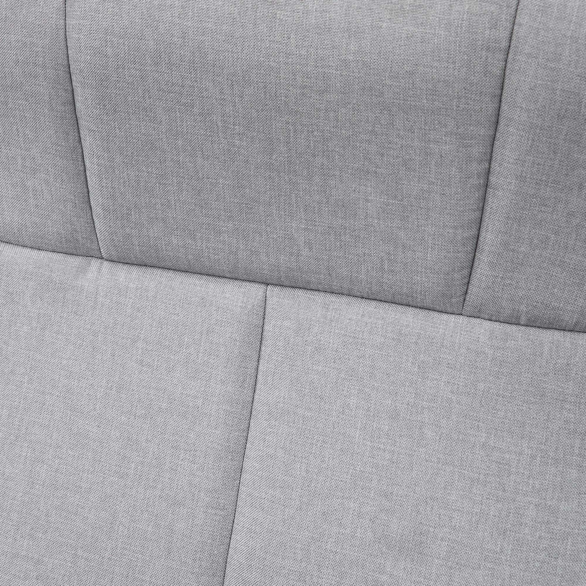 HOMCOM Massagesessel mit Hocker, neigbare Lehne, 78 x 95 x 88 cm, Hellgrau