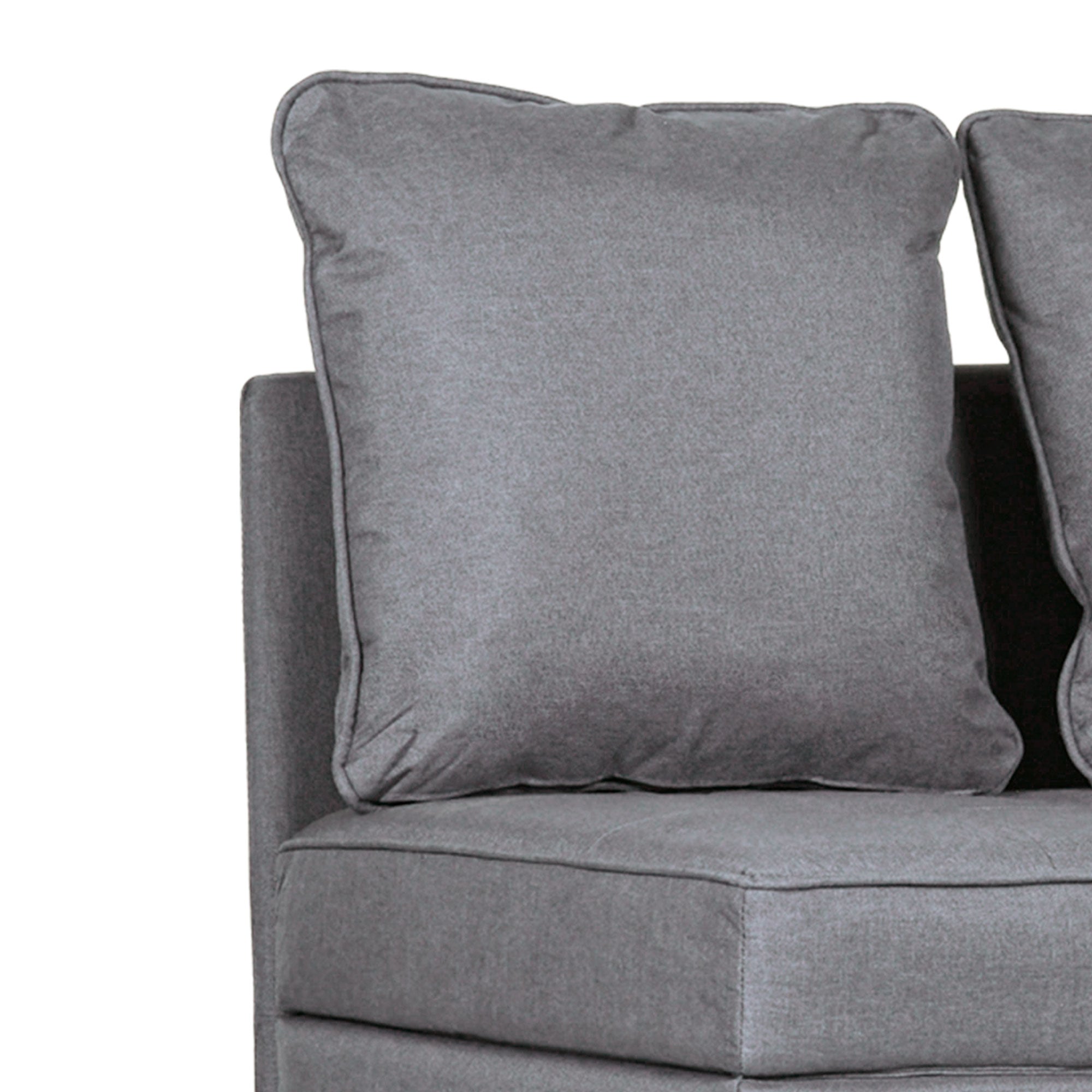 HOMCOM Schlafsessel, 2-Sitzer-Sessel mit Bettfunktion, klappbarer Polstersessel mit 2 Kissen, Bezug in Leinenoptik, Dunkelgrau