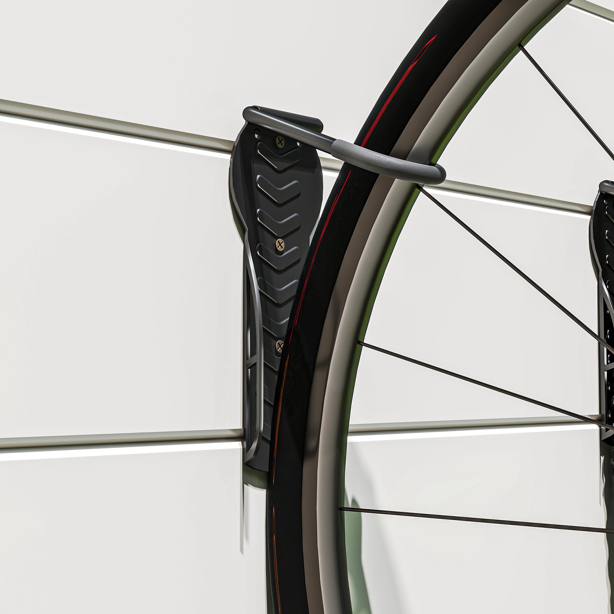 SPORTNOW 4er Set Fahrrad Wandhalterung Vertikal mit 30 kg Tragkraft klappbar für 4 Fahrräder Schwarz
