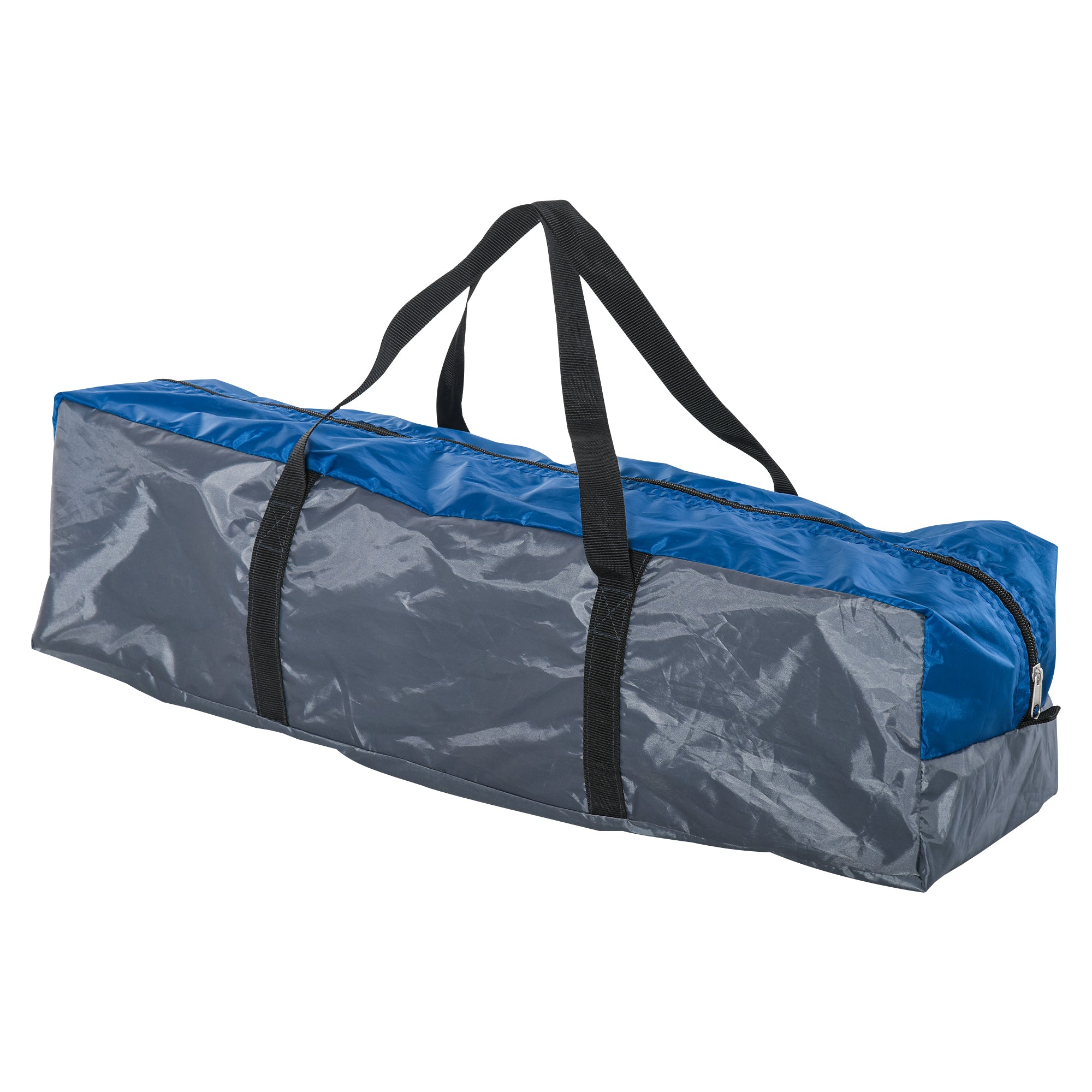 Outsunny Campingzelt für 4 Personen ganzjährig nutzbar 3,00 x 2,50 x 1,30m Blau+Grau