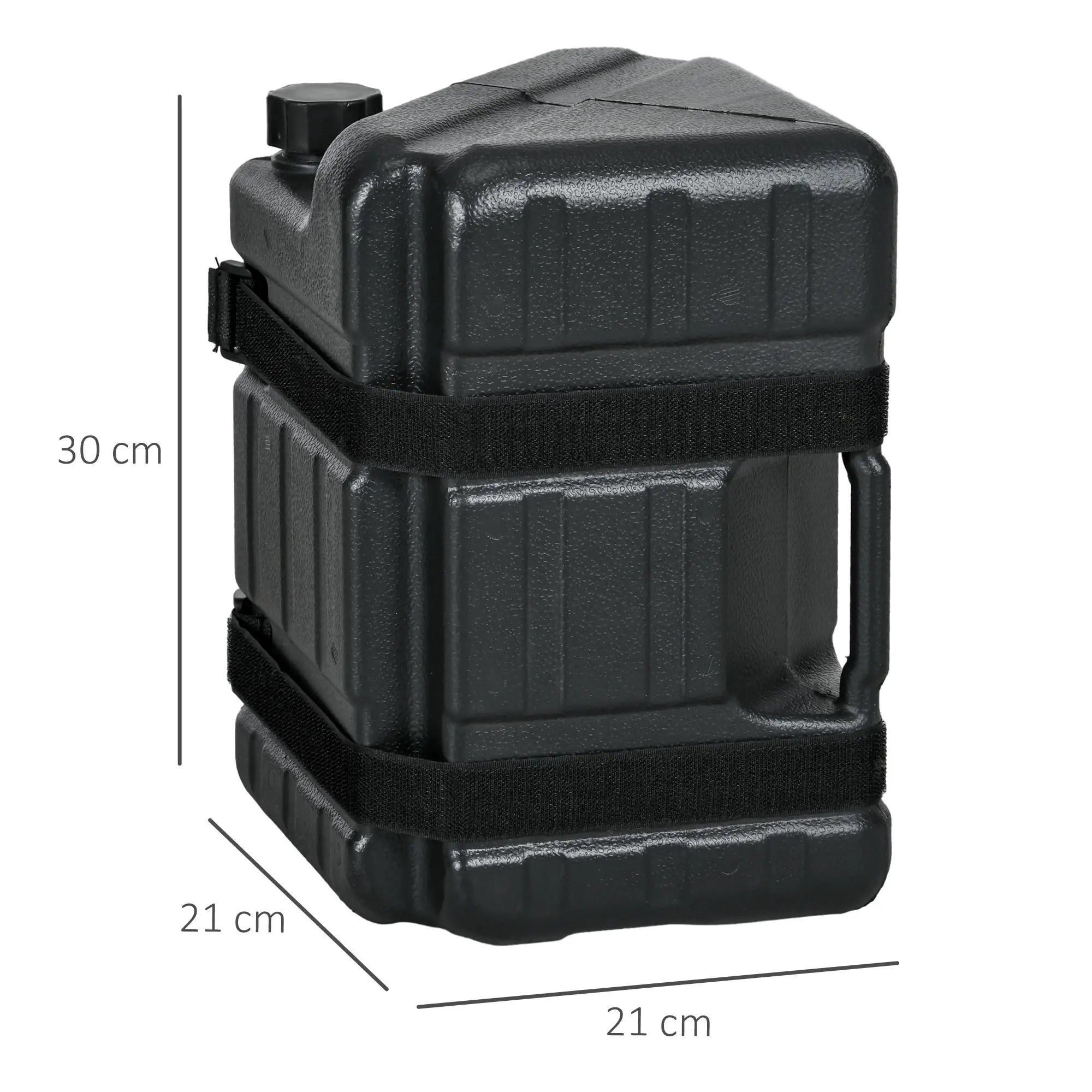 Outsunny Pavillongewichte 4er-Set HDPE Schwarz