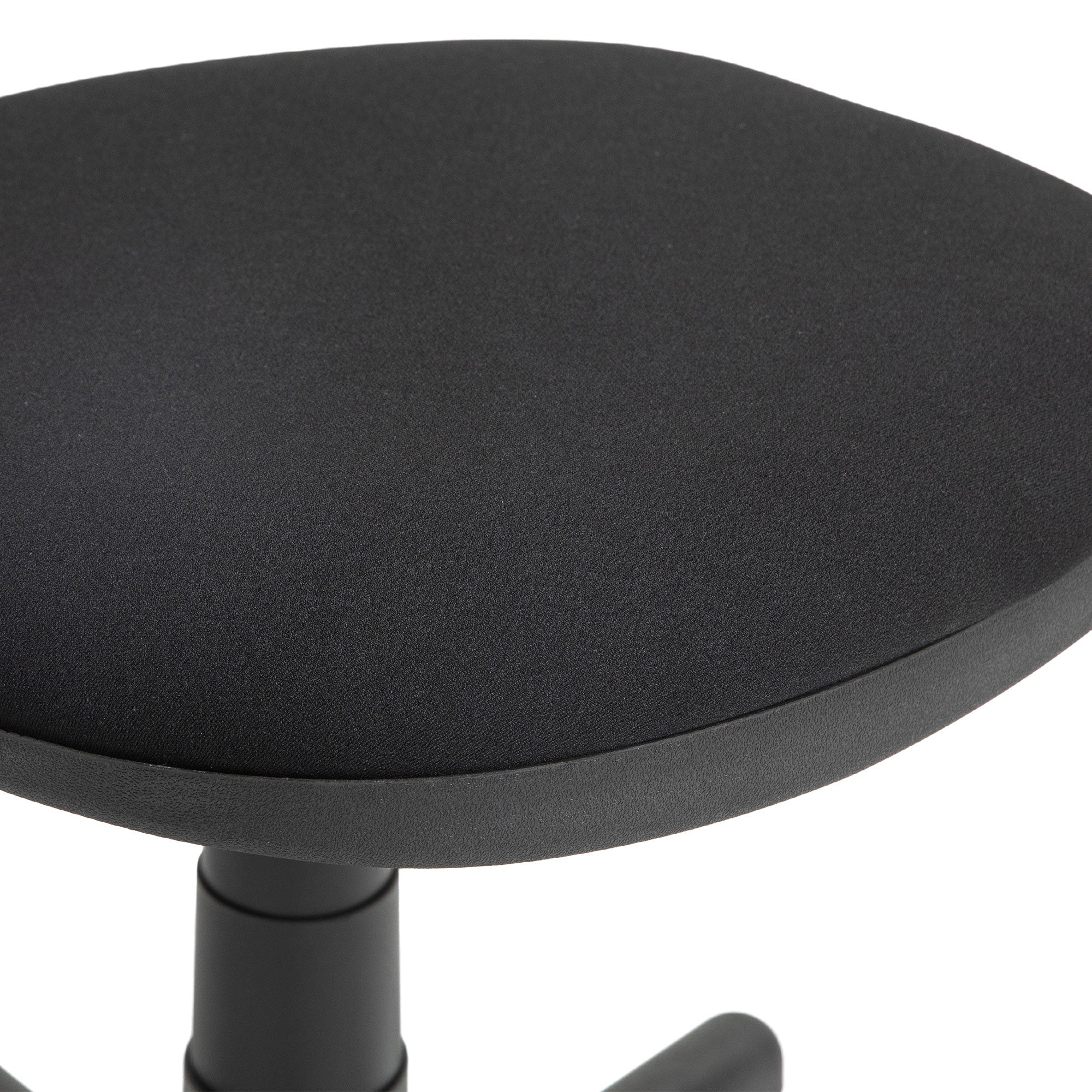 HOMCOM Bürostuhl, armloses Design, niedrige Rückenlehne, rollbar, drehbar, Schwarz