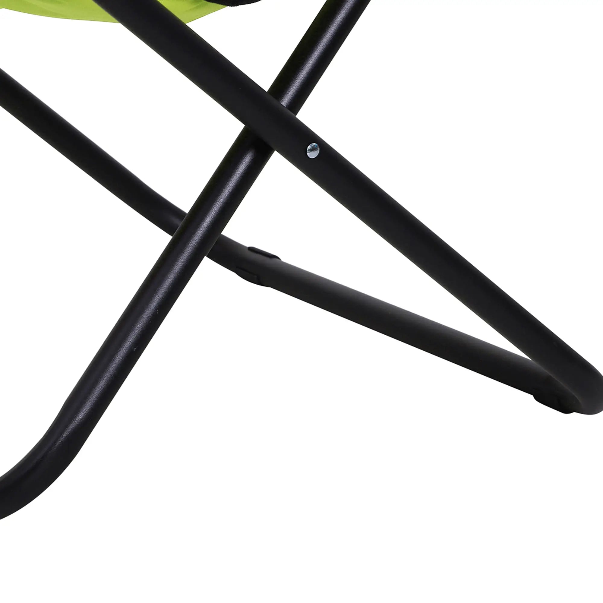 Outsunny Moonchair Klappstuhl Gelb, gepolstert, bis 120?kg belastbar